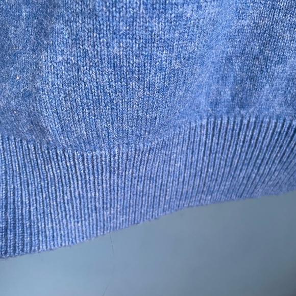 L.L.Bean Lambs’ Wool Men’s XL Blue Sweater Vest - Picture 6 of 8